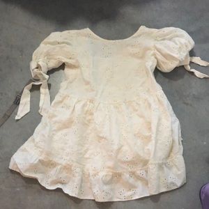 Aritzia Sunday Best white embroidered dress